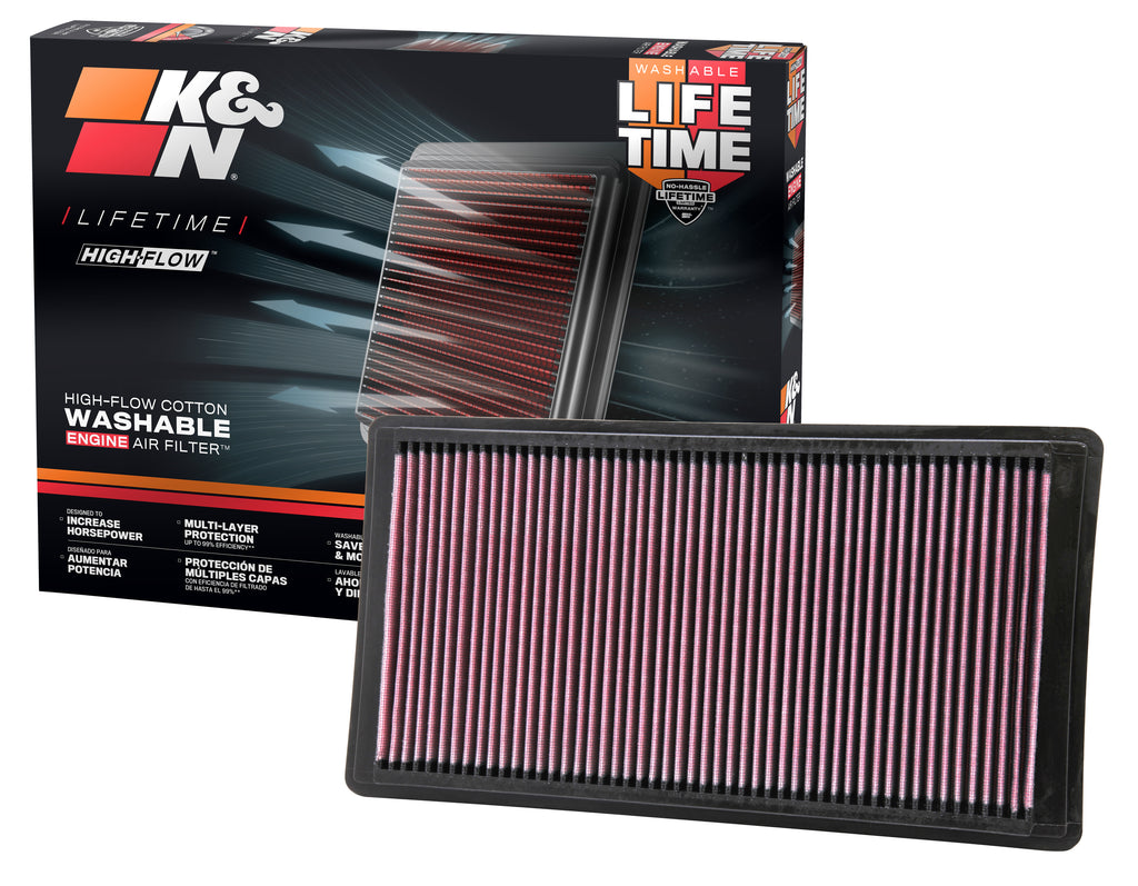 K&N 33-2353 Replacement Air Filter for Select Ford Explorer, Ford Explorer Sport Trac, Mercury Mountaineer
