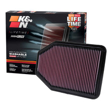 Load image into Gallery viewer, K&amp;N 33-2364 Replacement Air Filter for Select Jeep Wrangler, Jeep Wrangler JK