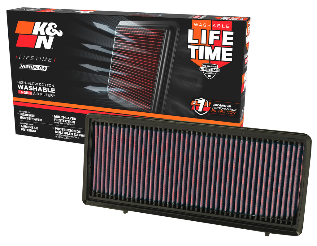K&N 33-2374 Replacement Air Filter for Select Nissan Altima