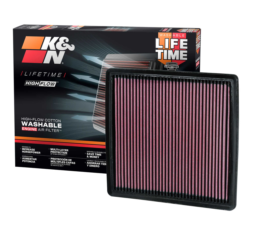 K&N 33-2385 Replacement Air Filter for Select Ford Expedition, Ford F-150, Ford F-250 Super Duty, Ford F-350, Ford F-350 Super Duty, Ford F-450 Super Duty, Ford F-550 Super Duty, Ford F-650, Lincoln Navigator