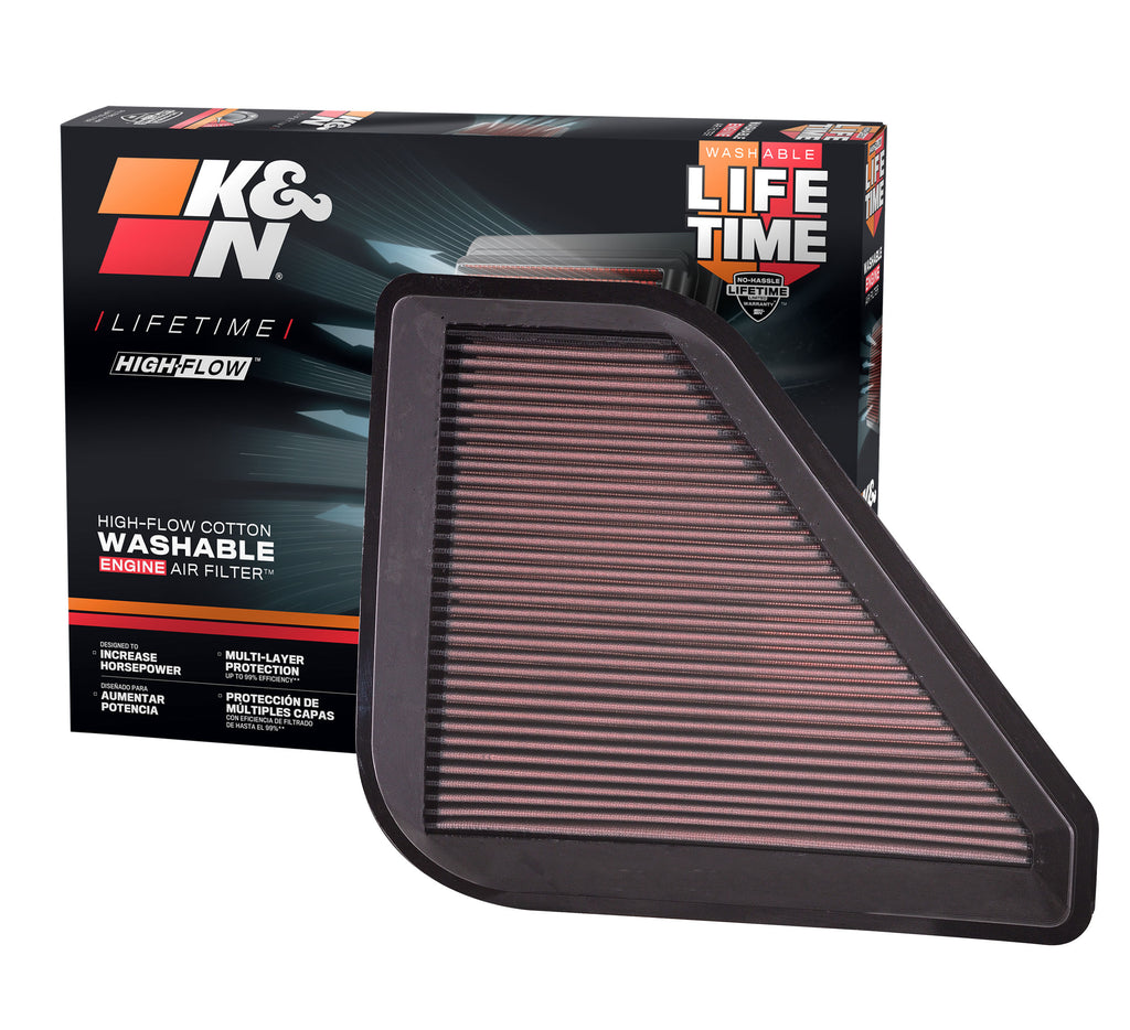 K&N 33-2394 Replacement Air Filter for Select Buick Enclave, Chevrolet Traverse, GMC Acadia, GMC Acadia Limited, Saturn Outlook