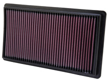 Load image into Gallery viewer, K&amp;N 33-2395 Replacement Air Filter for Select Ford Edge, Ford Explorer, Ford Flex, Ford Fusion, Ford Police Interceptor Sedan, Ford Police Interceptor Utility, Ford Special Service Police Sedan, Ford Taurus, Ford Taurus X, Lincoln Aviator, Lincoln MKS,
