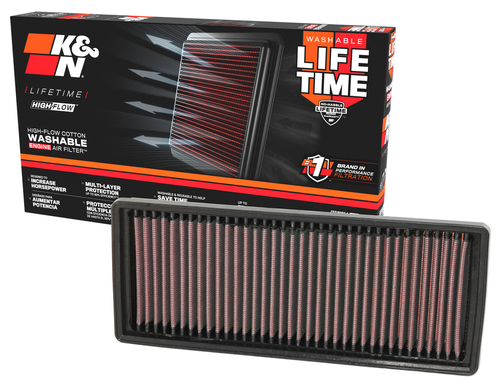 K&N 33-2417 Replacement Air Filter for Select Smart Fortwo