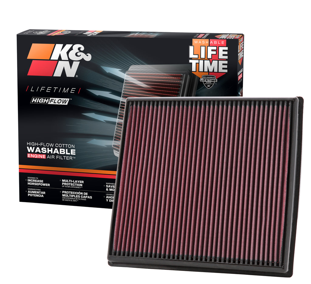 K&N 33-2428 Replacement Air Filter for Select BMW 535i, BMW 535i GT, BMW 535i GT xDrive, BMW 535i xDrive, BMW 640i, BMW 640i Gran Coupe, BMW 640i xDrive, BMW 640i xDrive Gran Coupe, BMW 640i xDrive Gran Turismo, BMW 740Li, BMW 740Li xDrive, BMW 740i, BMW