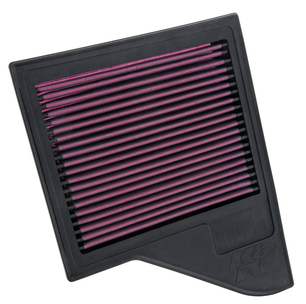 K&N 33-2431 Replacement Air Filter for Select Ford Mustang