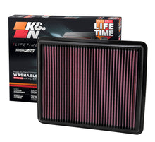 Load image into Gallery viewer, K&amp;N 33-2448 Replacement Air Filter for Select Hyundai Azera, Hyundai Santa Fe, Hyundai Sonata, Kia Cadenza, Kia Optima, Kia Sorento