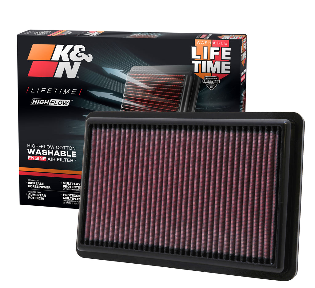 K&N 33-2454 Replacement Air Filter for Select Acura MDX, Acura ZDX