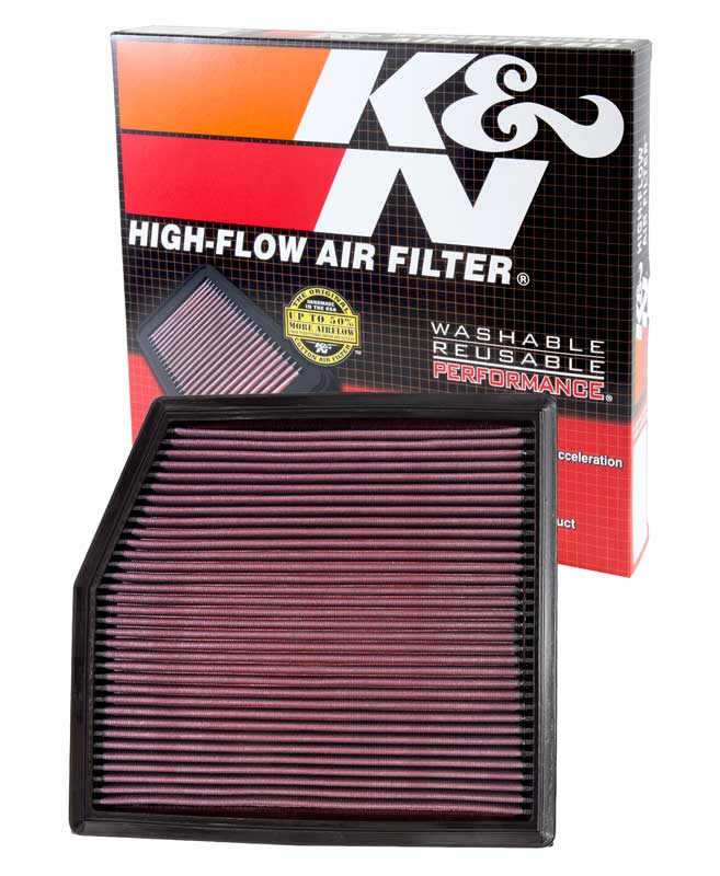 K&N 33-2458 Replacement Air Filter for Select BMW 135i, BMW 135is, BMW 335i, BMW 335i xDrive, BMW X1