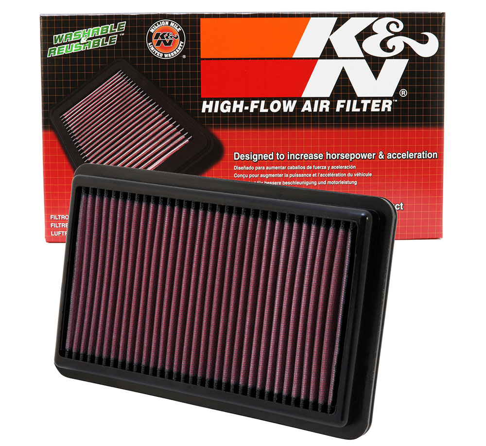 K&N 33-2473 Replacement Air Filter for Select Acura ILX, Acura NSX, Honda Civic, Hyundai Creta