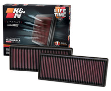 Load image into Gallery viewer, K&amp;N 33-2474 Replacement Air Filter for Select Mercedes-Benz CL500, Mercedes-Benz CL550, Mercedes-Benz CL63 AMG, Mercedes-Benz CLS500, Mercedes-Benz CLS550, Mercedes-Benz CLS63 AMG, Mercedes-Benz CLS63 AMG S, Mercedes-Benz E500, Mercedes-Benz E550,