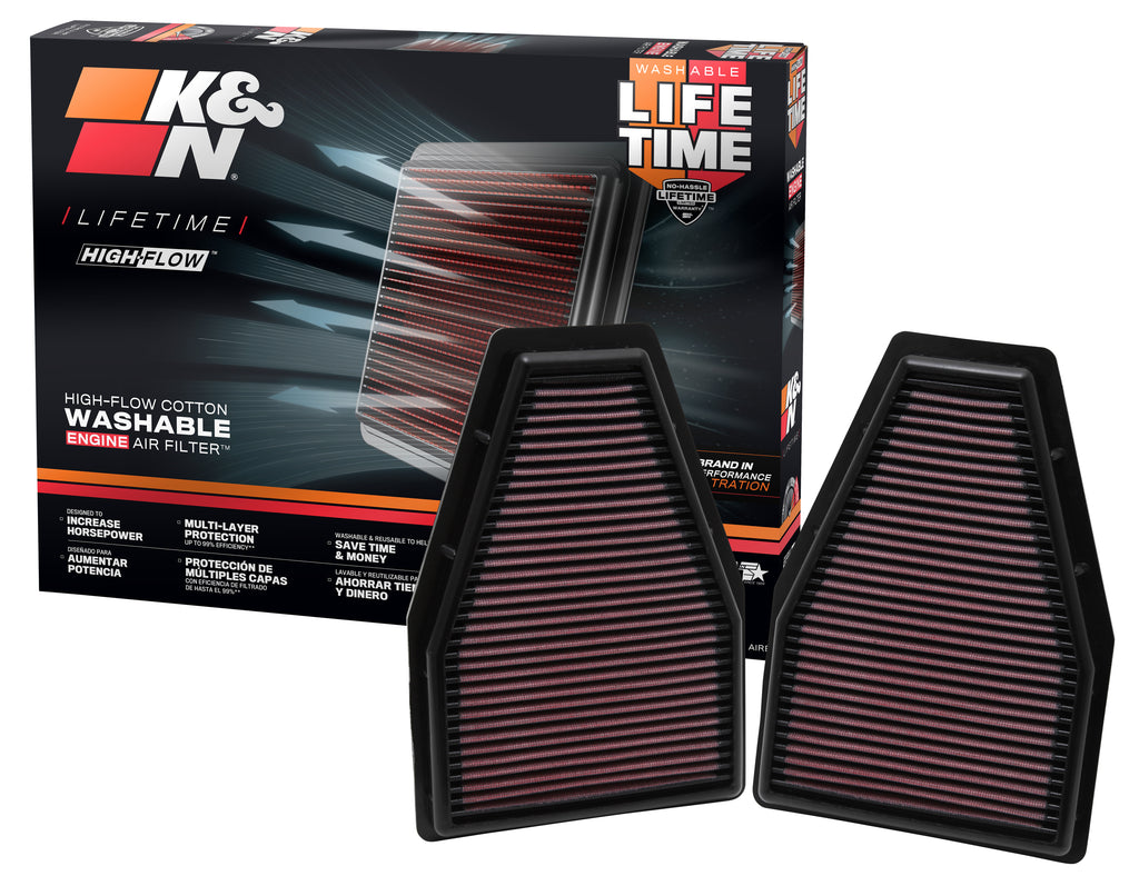 K&N 33-2484 Replacement Air Filter for Select Porsche 911