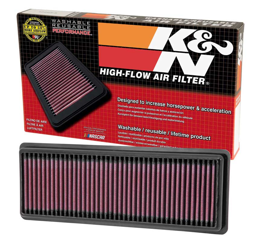 K&N 33-2487 Replacement Air Filter for Select Fiat 500