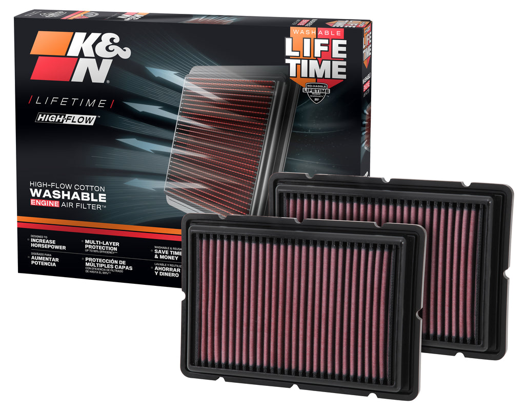 K&N 33-2494 Replacement Air Filter for Select Ferrari 360, Ferrari F430