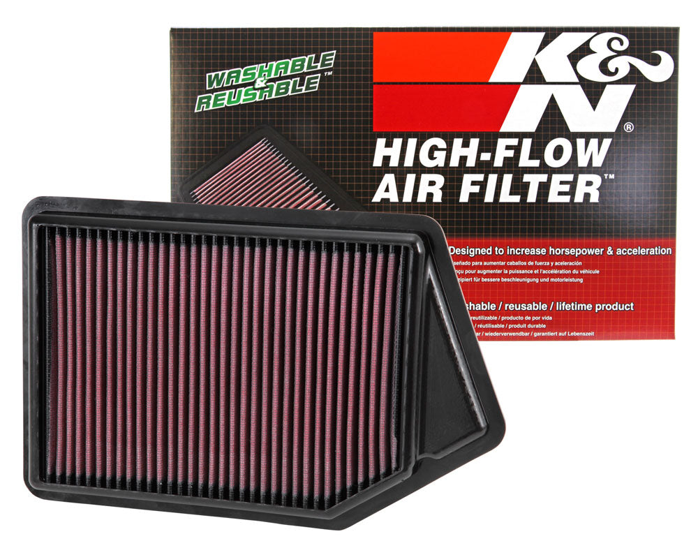 K&N 33-2498 Replacement Air Filter for Select Acura TLX, Honda Accord