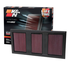 Load image into Gallery viewer, K&amp;N 33-2985 Replacement Air Filter for Select Mercedes-Benz C300, Mercedes-Benz C350, Mercedes-Benz CLS350, Mercedes-Benz E300, Mercedes-Benz E350, Mercedes-Benz E400, Mercedes-Benz GLK350, Mercedes-Benz ML350, Mercedes-Benz R350, Mercedes-Benz S350,