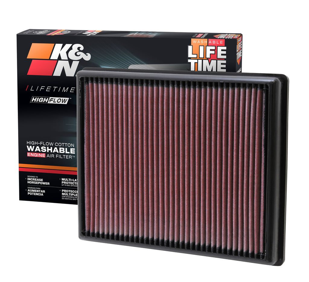 K&N 33-2997 Replacement Air Filter for Select BMW 235i, BMW 335i, BMW 335i GT xDrive, BMW 335i xDrive, BMW 435i, BMW 435i Gran Coupe, BMW 435i xDrive, BMW 435i xDrive Gran Coupe, BMW ActiveHybrid 3, BMW M135i, BMW M2, BMW M235i, BMW M235i xDrive, BMW i8