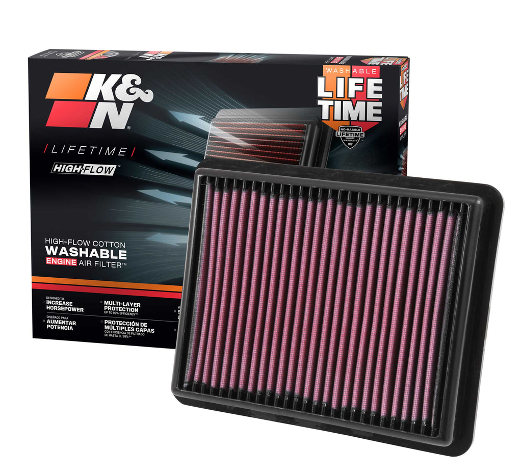 K&N 33-3024 Replacement Air Filter for Select Mazda 6, Mazda CX-5, Mazda CX-9