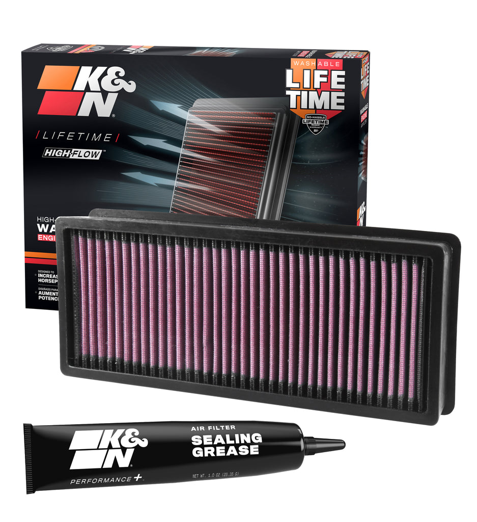 K&N 33-3028 Replacement Air Filter for Select BMW 535d, BMW 535d xDrive, BMW 740Ld xDrive, BMW X5
