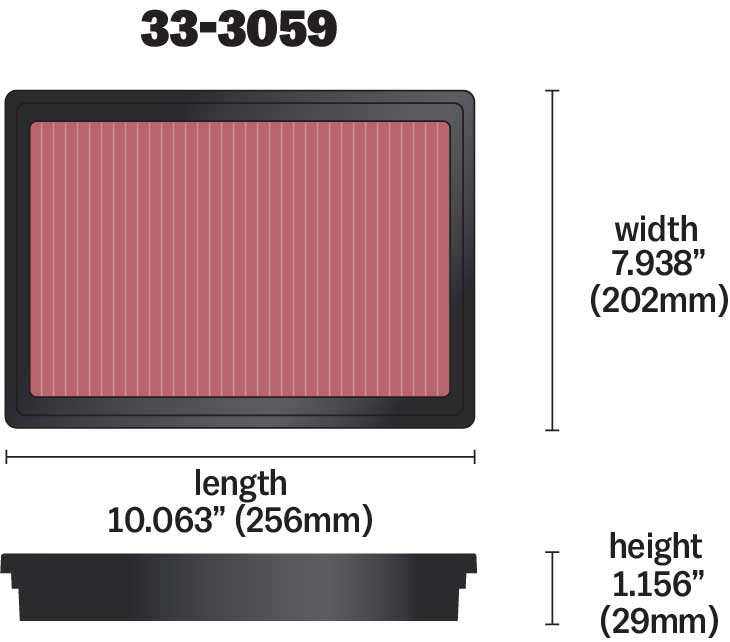 K&N 33-3059 Replacement Air Filter