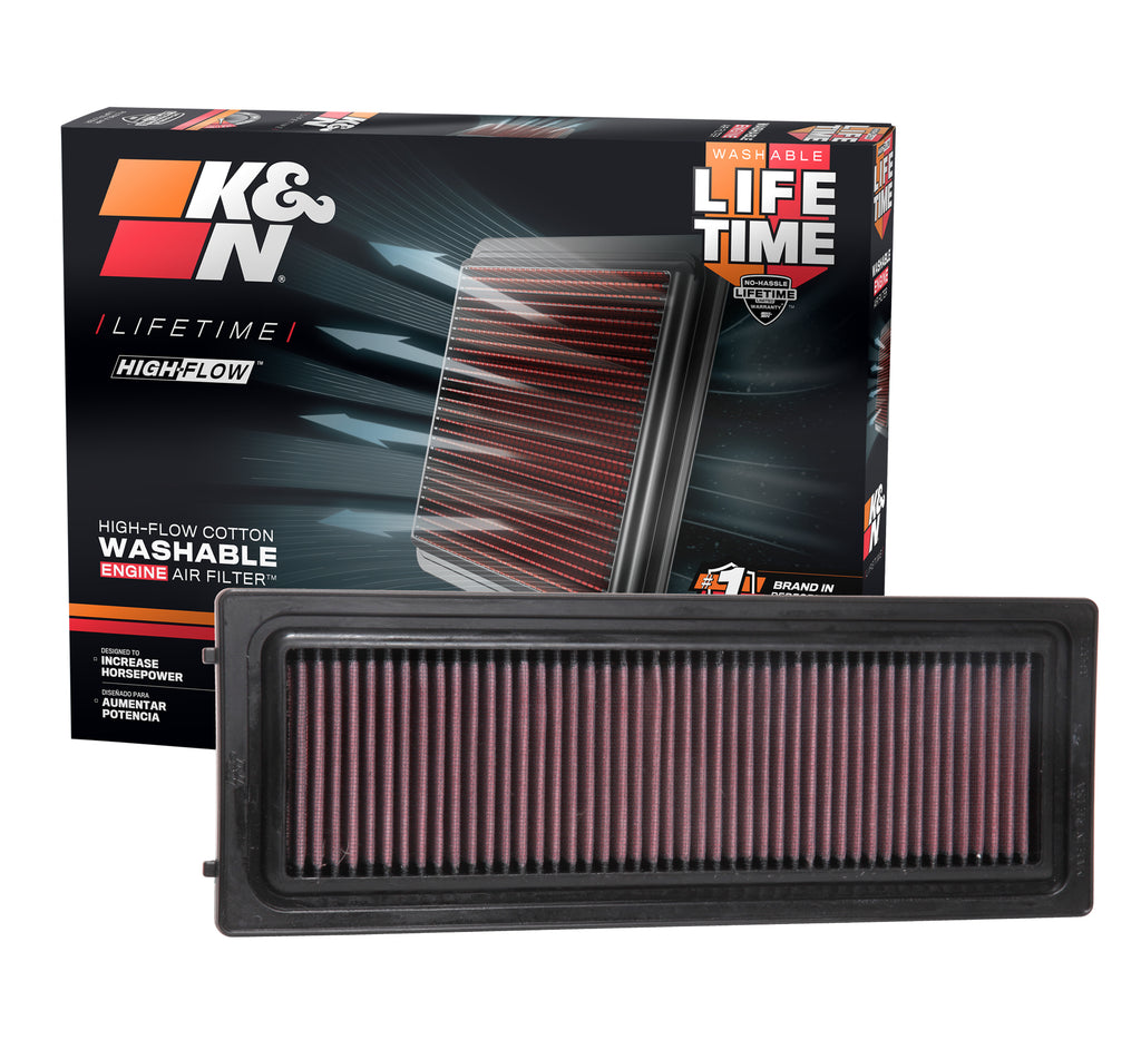 K&N 33-3071 Replacement Air Filter for Select Alfa Romeo Giulia, Alfa Romeo Stelvio