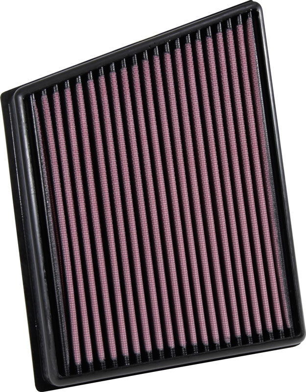 K&N 33-3075 Replacement Air Filter for Select Jaguar F-Pace, Jaguar XE, Jaguar XF, Land Rover Range Rover Velar