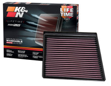 Load image into Gallery viewer, K&amp;N 33-3075 Replacement Air Filter for Select Jaguar F-Pace, Jaguar XE, Jaguar XF, Land Rover Range Rover Velar