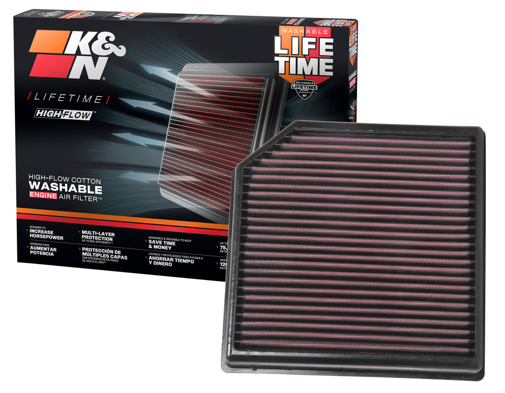 K&N 33-3127 Replacement Air Filter for Select Volvo XC40