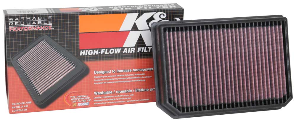 K&N 33-3133 Replacement Air Filter for Select Mercedes-Benz A220, Mercedes-Benz A250, Mercedes-Benz A35 AMG, Mercedes-Benz CLA250, Mercedes-Benz CLA35 AMG, Mercedes-Benz GLA250, Mercedes-Benz GLA35 AMG, Mercedes-Benz GLB220, Mercedes-Benz GLB250,