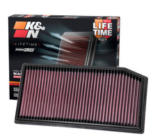 Load image into Gallery viewer, K&amp;N 33-3142 Replacement Air Filter for Select Mercedes-Benz C180, Mercedes-Benz C200, Mercedes-Benz C300, Mercedes-Benz CLS350, Mercedes-Benz E200, Mercedes-Benz E300, Mercedes-Benz E350, Mercedes-Benz GLC300, Mercedes-Benz GLC300e, Mercedes-Benz GLE350