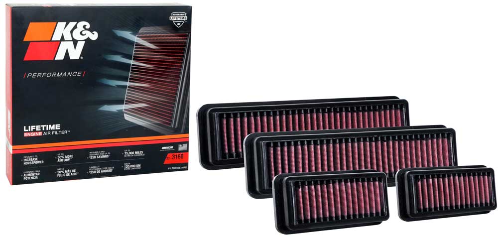 K&N 33-3160 Replacement Air Filter for Select BMW X3, BMW X4
