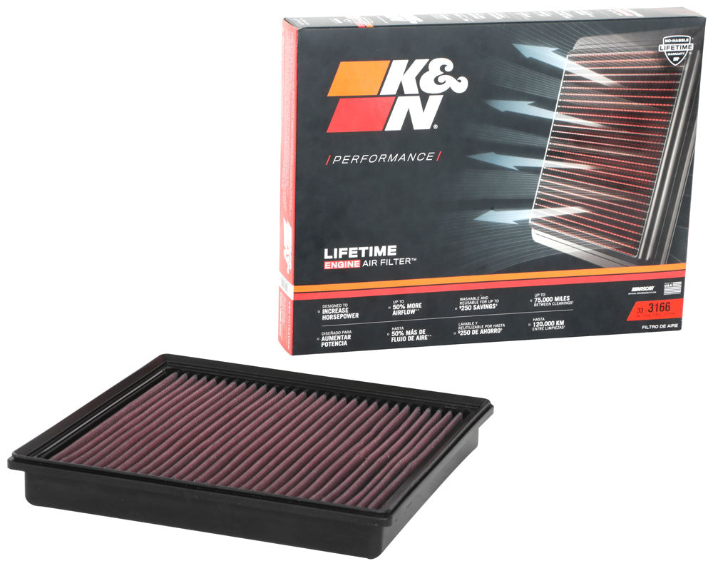 K&N 33-3166 Replacement Air Filter for Select Toyota Hiace