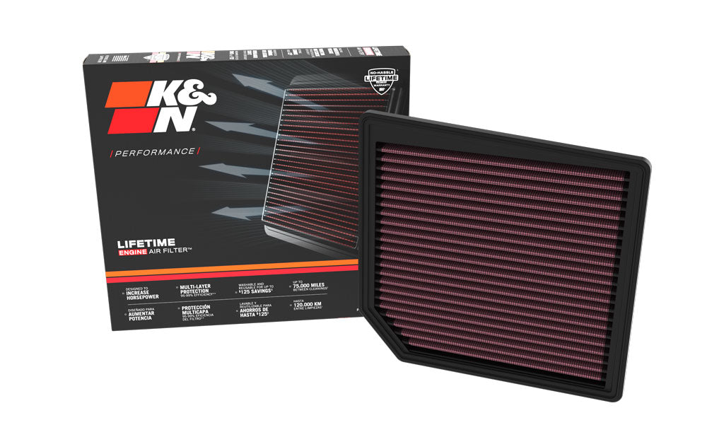 K&N 33-3182 Replacement Air Filter for Select Maserati Ghibli