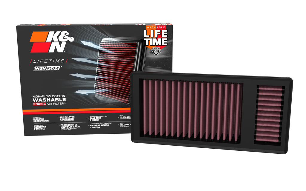 K&N 33-5010 Replacement Air Filter for Select Ford F-250 Super Duty, Ford F-350 Super Duty, Ford F-450 Super Duty, Ford F-550 Super Duty, Ford F-650