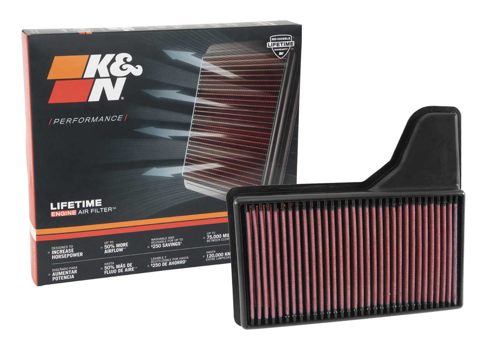 K&N 33-5029 Replacement Air Filter for Select Ford Mustang