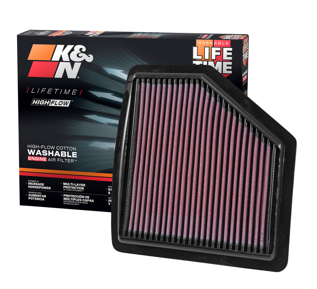 K&N 33-5037 Replacement Air Filter for Select Honda HR-V