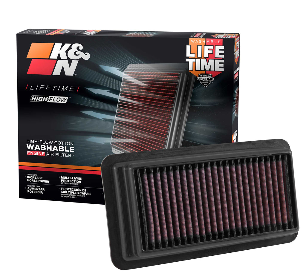 K&N 33-5044 Replacement Air Filter for Select Honda CR-V, Honda Civic
