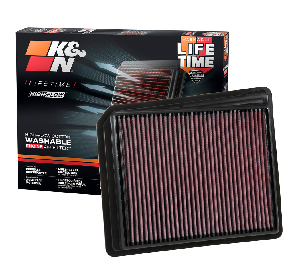 K&N 33-5062 Replacement Air Filter for Select Nissan TITAN