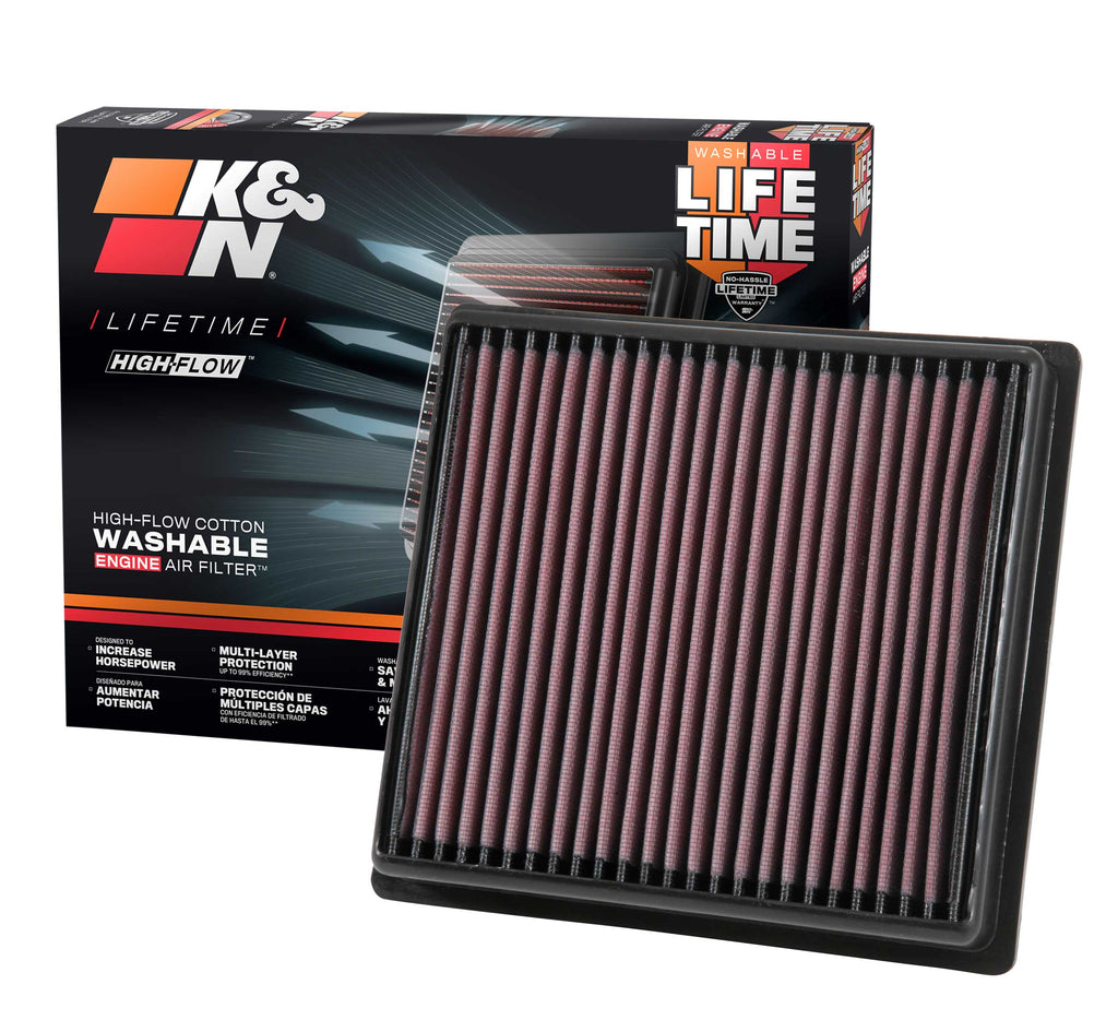 K&N 33-5064 Replacement Air Filter for Select Subaru Ascent, Subaru Crosstrek, Subaru Forester, Subaru Impreza, Subaru Legacy, Subaru Outback, Subaru WRX, Subaru XV