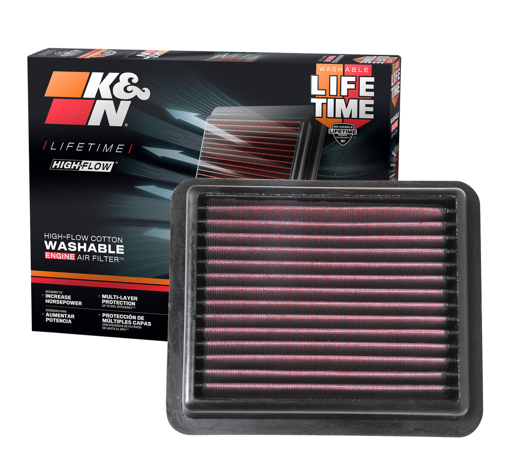 K&N 33-5072 Replacement Air Filter for Select Honda Accord