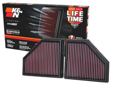 Load image into Gallery viewer, K&amp;N 33-5086 Replacement Air Filter for Select BMW 750Li xDrive, BMW 750i, BMW 750i xDrive, BMW Alpina B7, BMW M550i xDrive, BMW X7