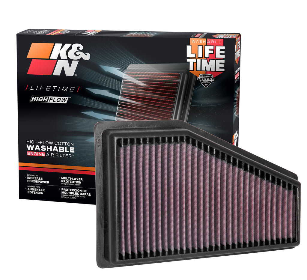 K&N 33-5089 Replacement Air Filter for Select Jeep Cherokee