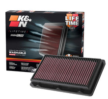 Load image into Gallery viewer, K&amp;N 33-5108 Replacement Air Filter for Select Hyundai Santa Cruz, Hyundai Santa Fe, Hyundai Sonata, Hyundai Tucson, Kia Carnival, Kia K5, Kia Sorento