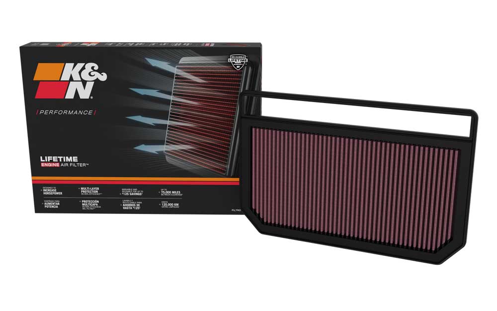 K&N 33-5121 Replacement Air Filter for Select Hyundai Elantra