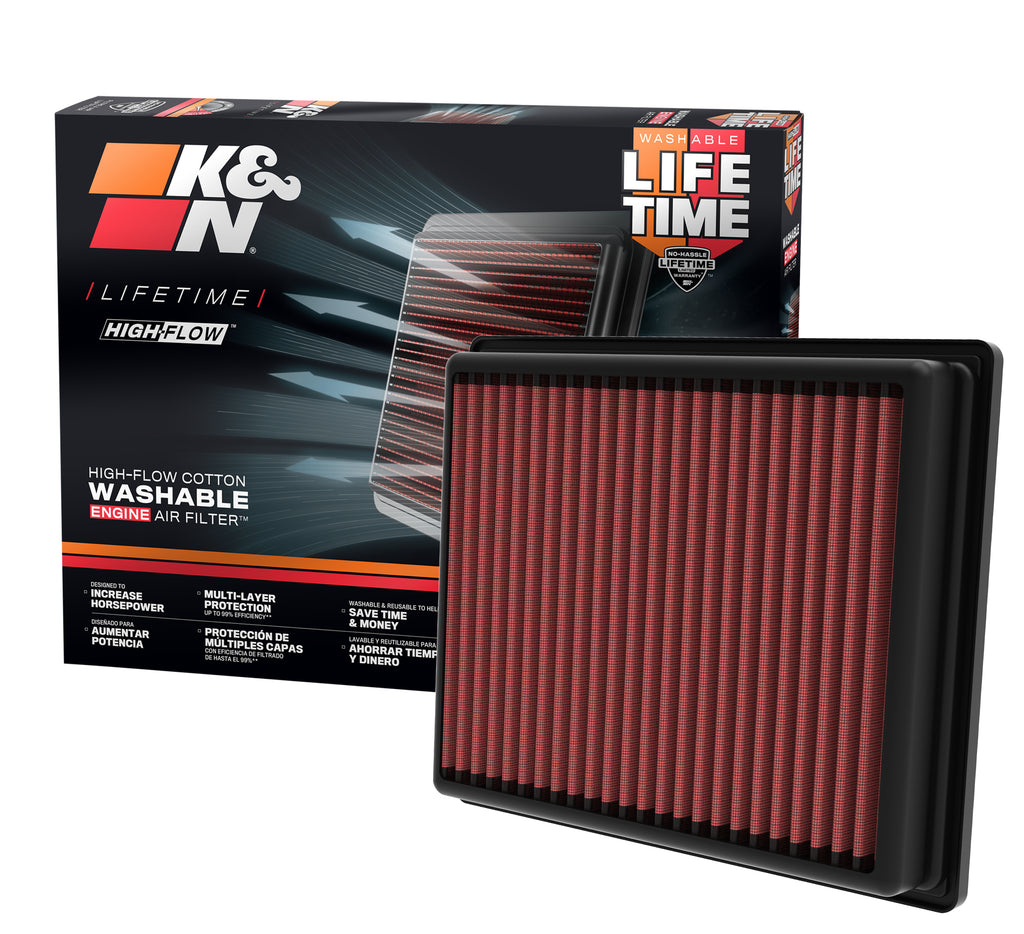 K&N 33-5126 Replacement Air Filter for Select INFINITI QX60, Nissan Pathfinder