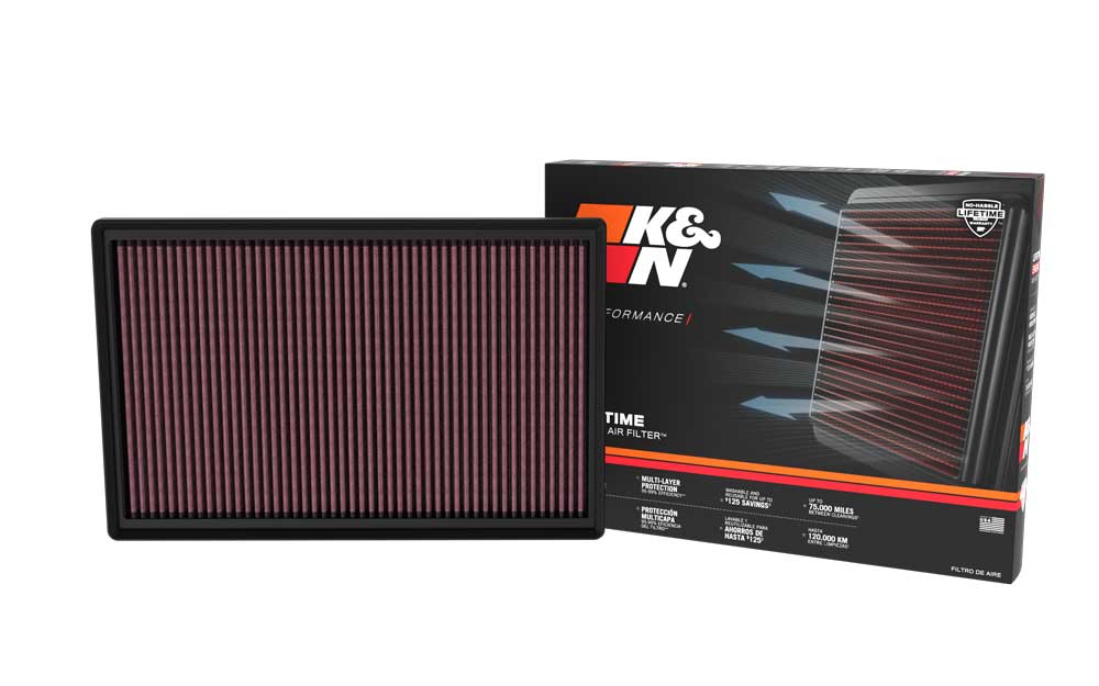 K&N 33-5142 Replacement Air Filter for Select Alfa Romeo Tonale, Dodge Hornet, Jeep Compass