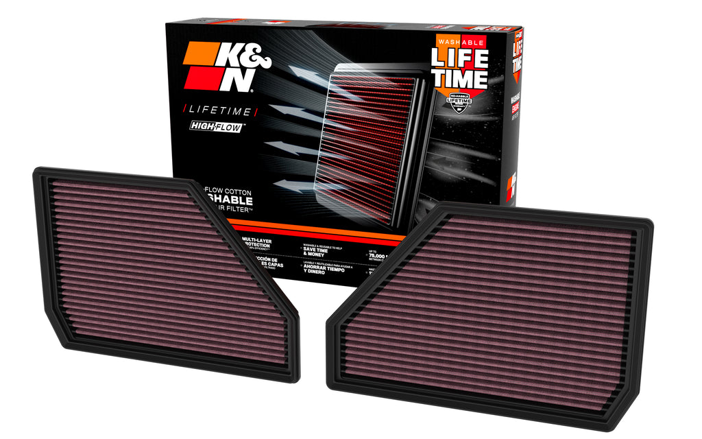 K&N 33-5144 Replacement Air Filter for Select BMW X5, BMW X6, BMW X7, BMW XM