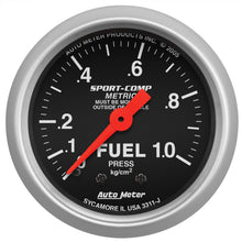Load image into Gallery viewer, AutoMeter 3311-J GAUGE, FUEL PRESSURE, 2 1/16", 1.0KG/CM2, MECHANICAL, SPORT-COMP