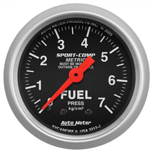 Load image into Gallery viewer, AutoMeter 3312-J GAUGE, FUEL PRESSURE, 2 1/16", 7.0KG/CM2, MECHANICAL, SPORT-COMP