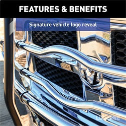 Luverne 331523-331520 LUVERNE 331523-331520 Custom 2-Inch Chrome Steel Truck Grille Guard; Select Ford for Select Ford F-150