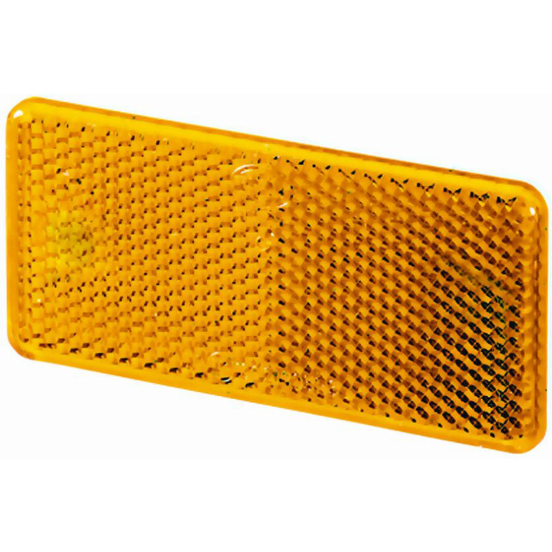3326-Amber-Rectangular-Reflex-Reflector-With-Adhesive